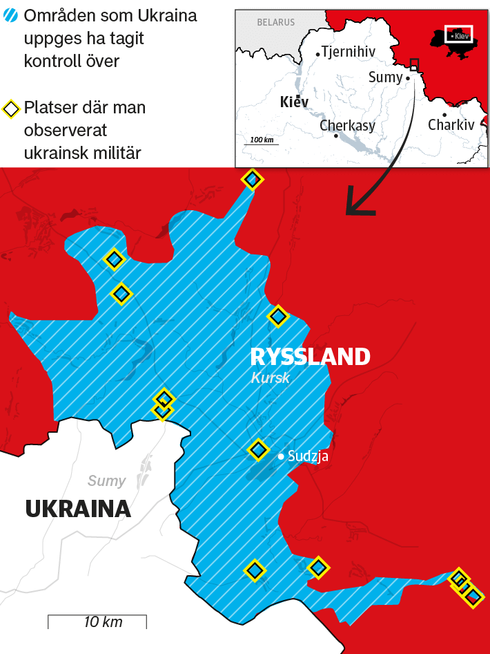 Ukraine's ground offensive in Kursk